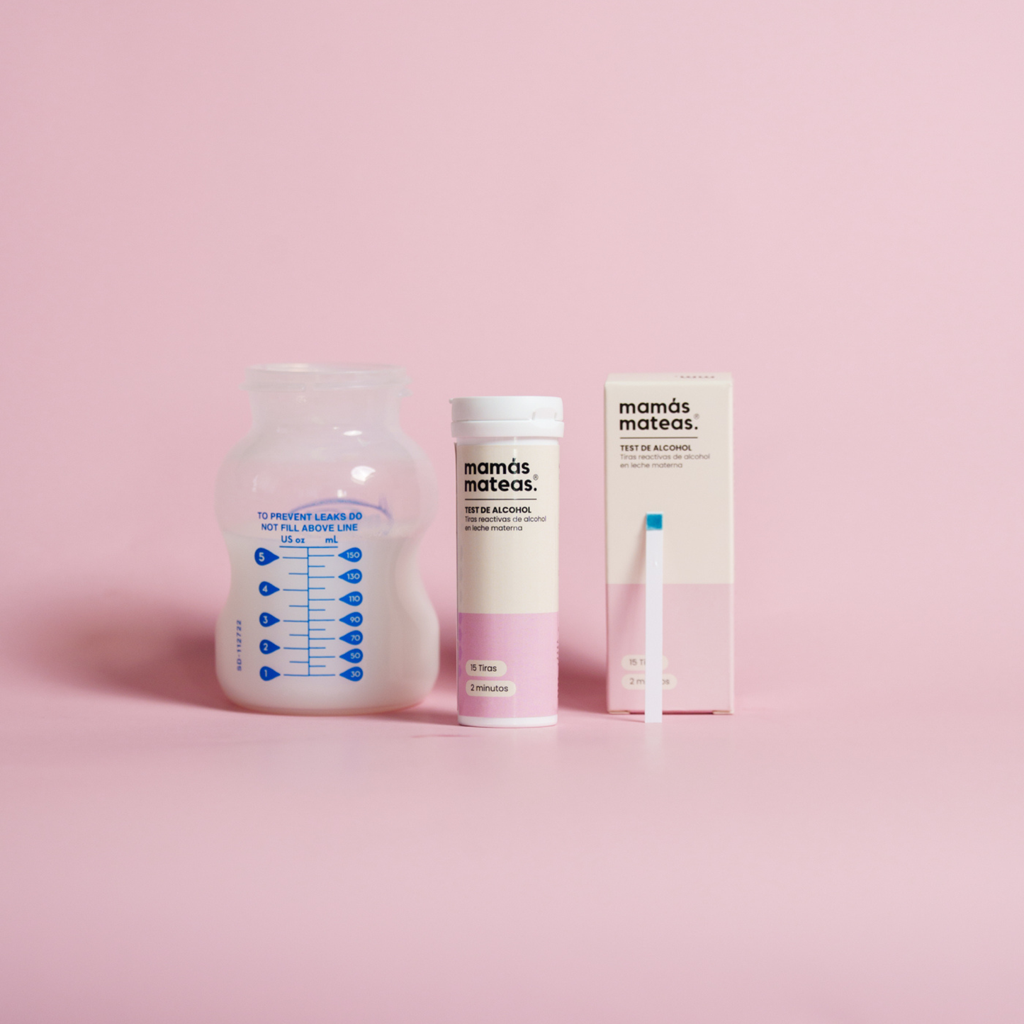 Test de Alcohol para Leche Materna - 15 Tiras Reactivas | Mamás Mateas