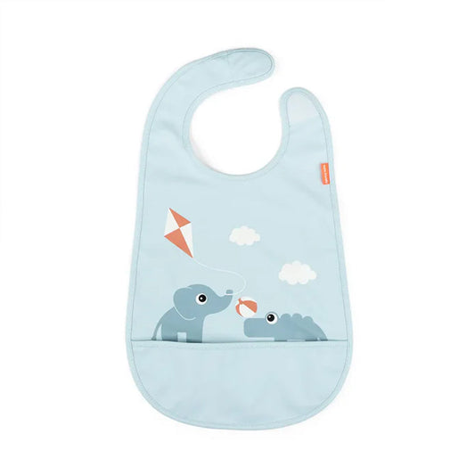 Babero con Velcro Playground - Azul