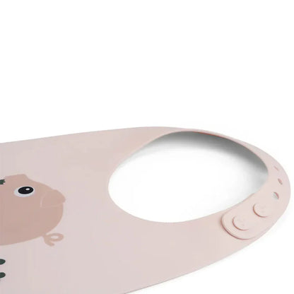 Babero de Silicona - Pigee Rosa | Done by deer