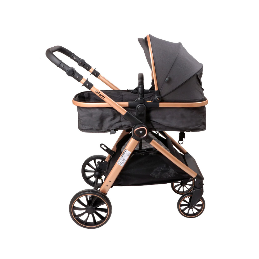 Coches Travel System Romanzo X1-D - Black | Infant