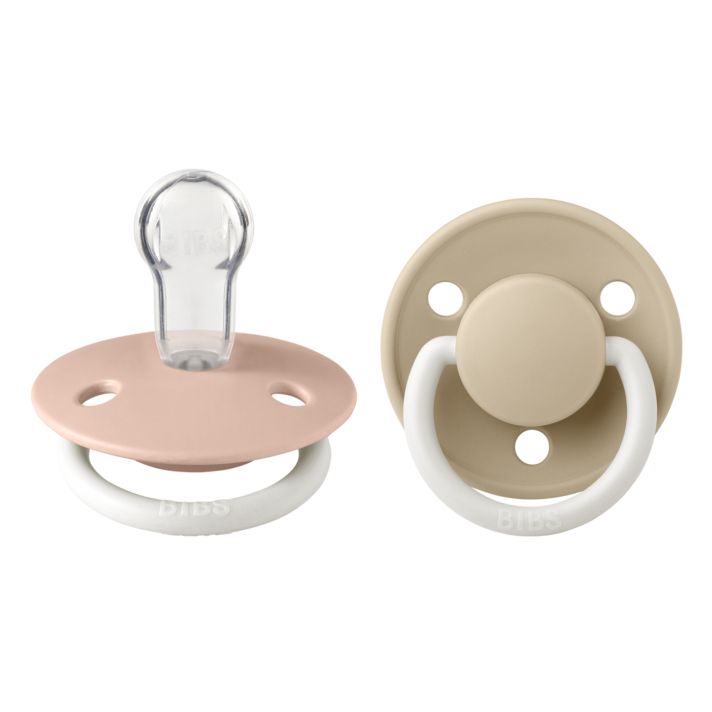 Pack de 2 Chupetes - Blush & Vanilla Glow Night | BIBS