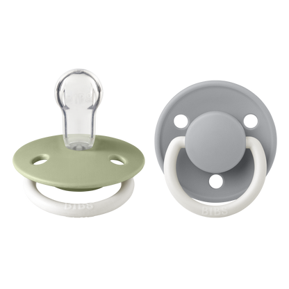 Pack de 2 Chupetes De Lux - Sage & Cloud Glow in the Dark | BIBS