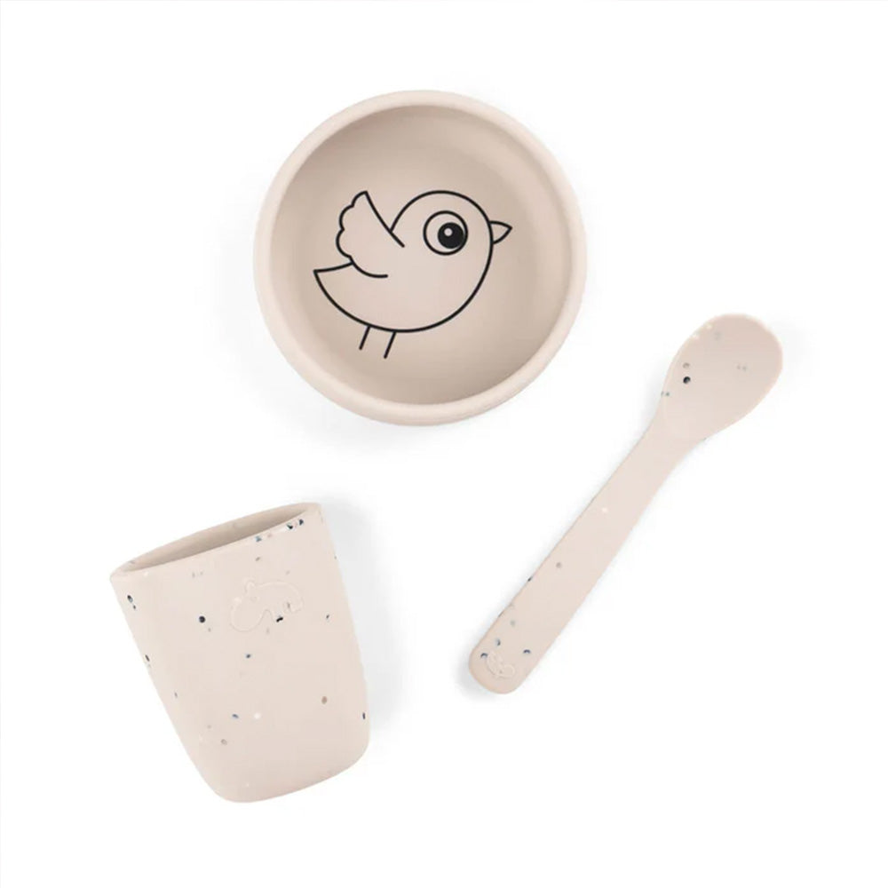 Set de Primeras Comidas de Silicona Birdee - Arena
