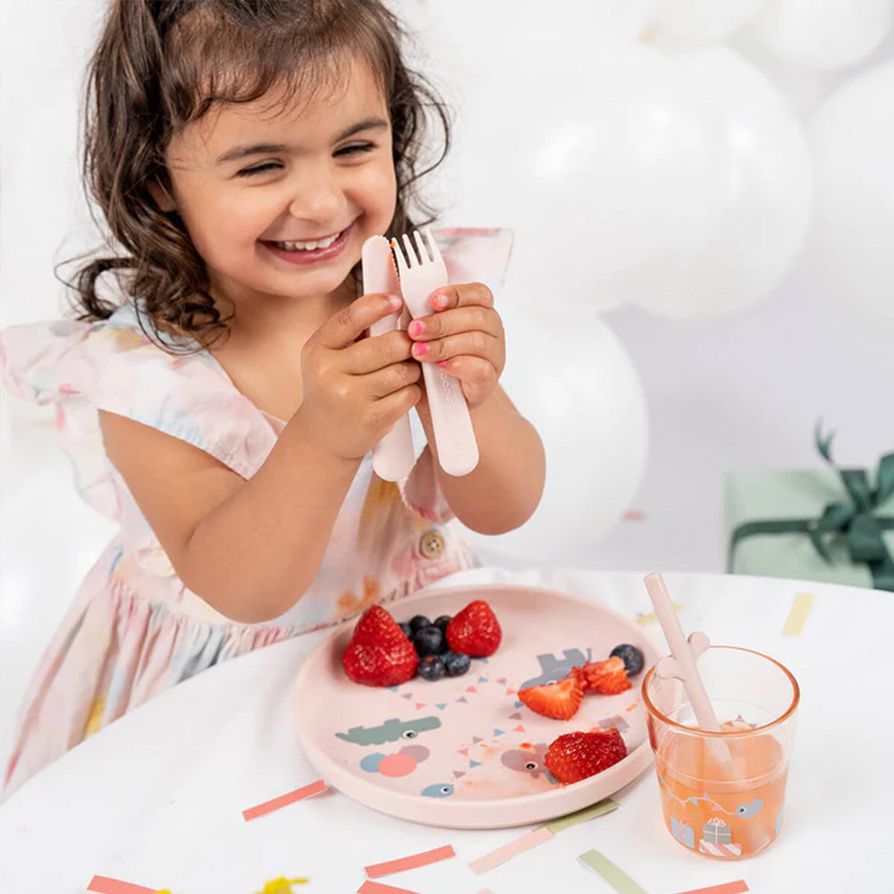 Set para Comer Celebration - Rosa