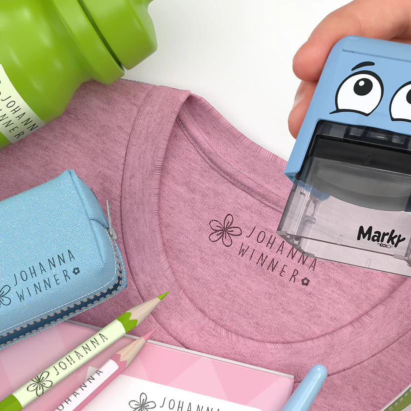 Timbre Marcador de Ropa Marky - Azul | Mine Stamp