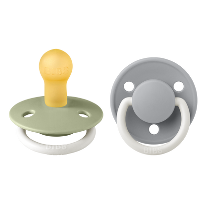Pack de 2 Chupetes De Lux - Sage & Cloud Glow in the Dark | BIBS
