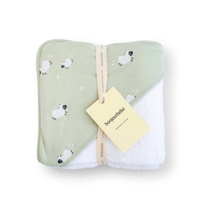 Toalla de Baño con Capucha 100% Algodón - Funny Farm | Bonjourbébé