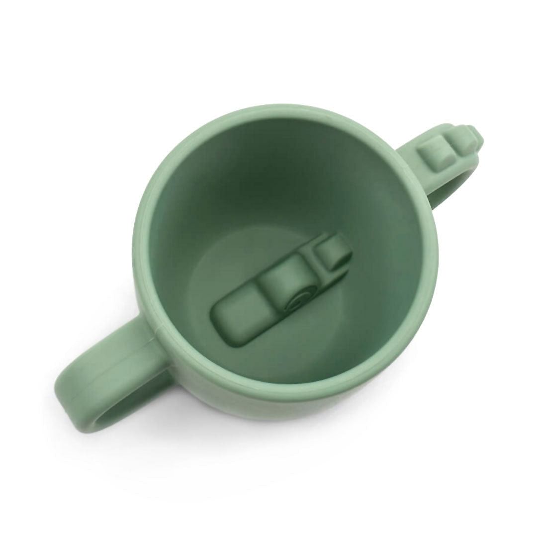 Taza con 2 Asas Peekaboo Croco - Verde