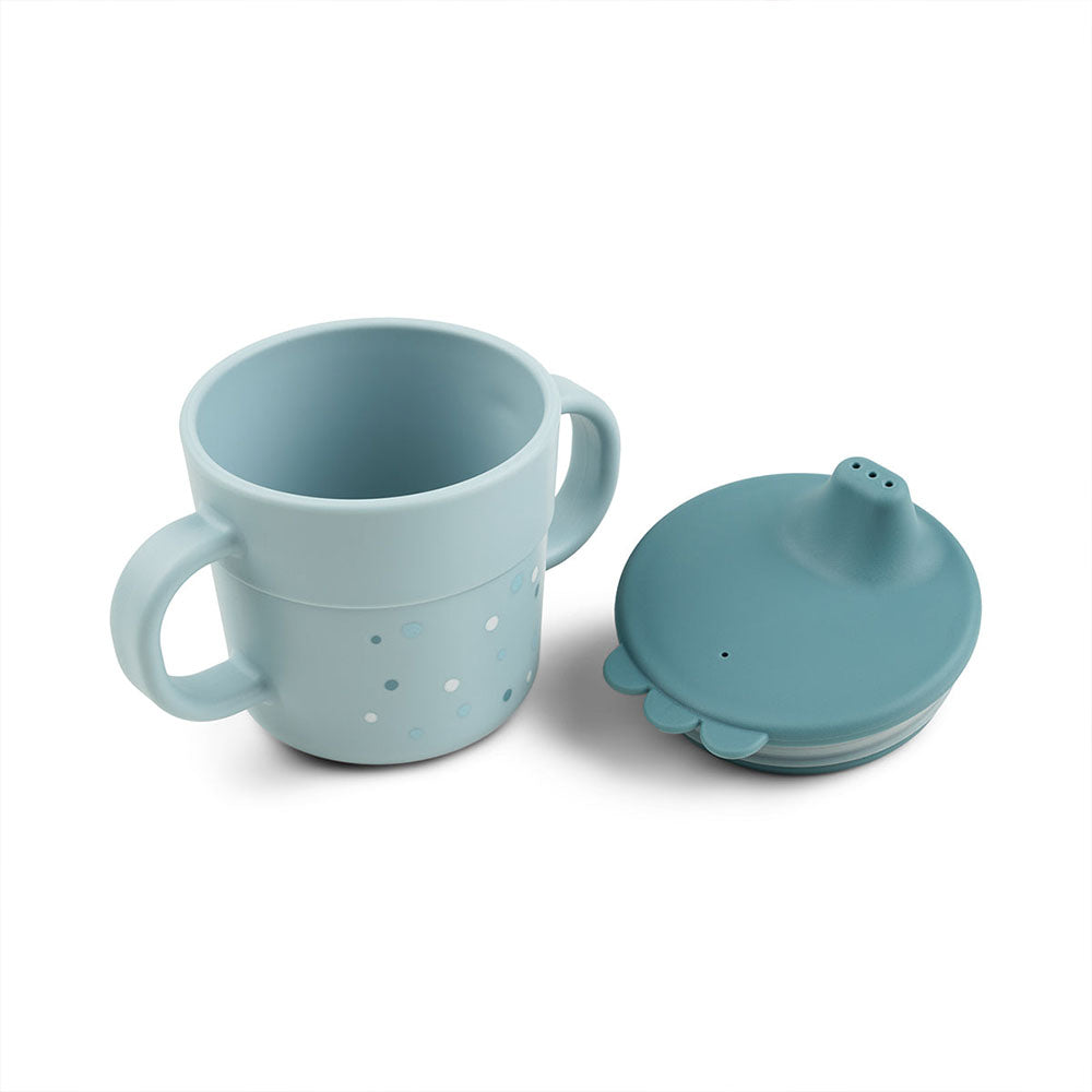 Vaso con Boquilla Foodie Happy Dots - Azul
