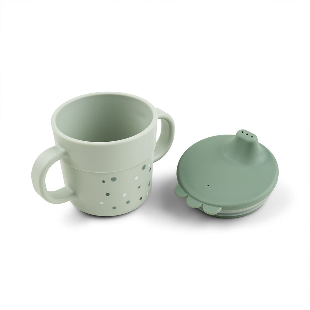 Vaso con Boquilla Foodie Happy Dots - Verde
