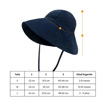 Sombrero 100% Algodón - Beige Rayas