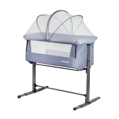 Cuna Colecho con Mosquitero MySide LX - Azul | Bebesit