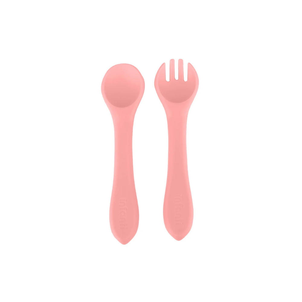 Set Cuchara y Tenedor - Rosado | Infanti