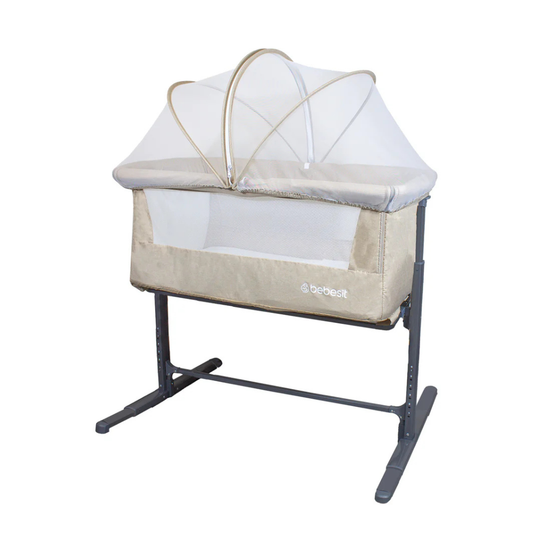 Cuna Colecho MySide LX con Mosquitero  - Beige | Bebesit