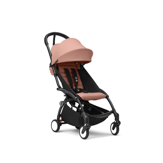 Coche Completo Stokke® YOYO³ – Chasis Negro + Asiento 6+ - Ginger | YOYO by Stokke