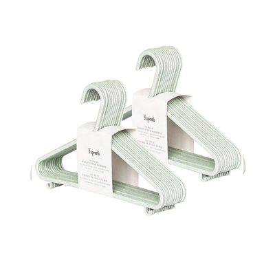 Set de 30 Colgadores Ecológicos para Ropa de Bebés y Niños - Verde | 3 Sprouts