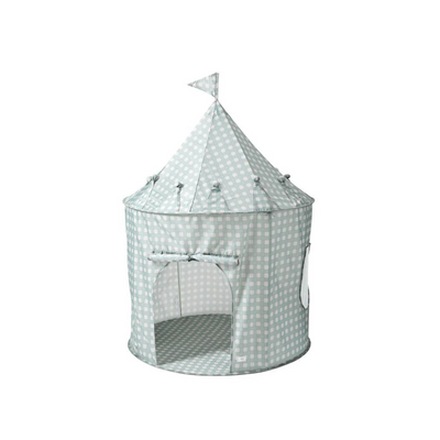 Recycled Fabric Play Tent - Blue Vichy