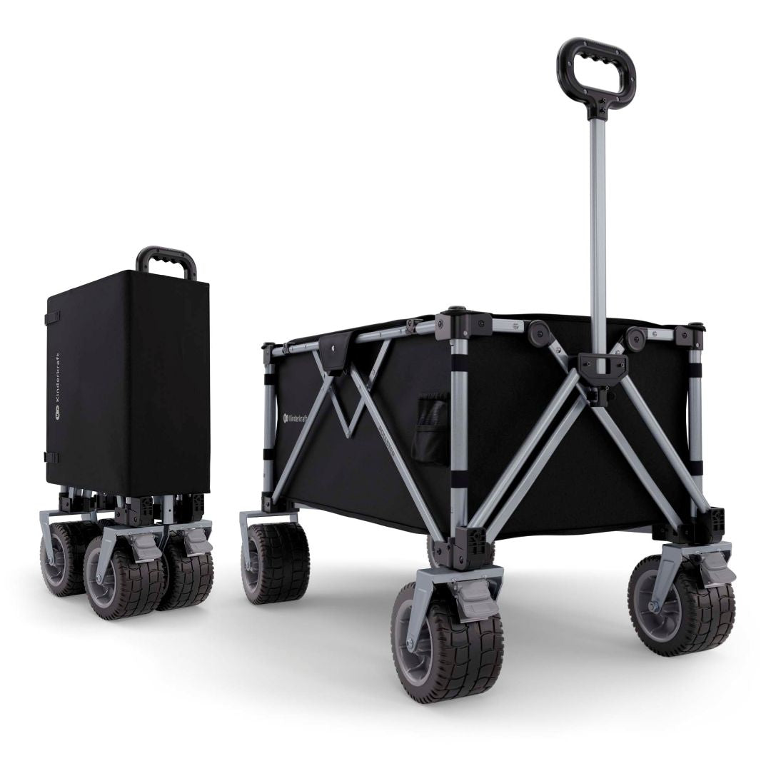 Carrito de transporte plegable Rollster - Black | Kinderkraft