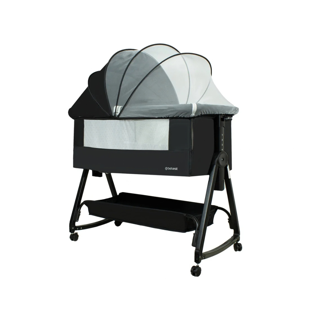 Cuna Colecho Balancin Cloud - Negro | Bebesit