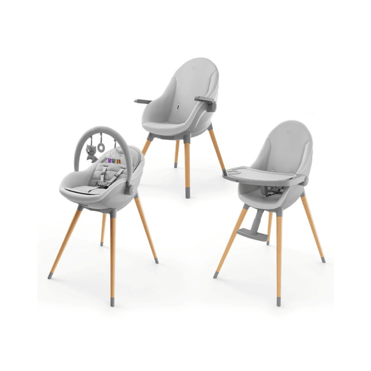 Silla de Comer Evolutiva 3 en 1 FINI UP - Grey | Kinderkraft