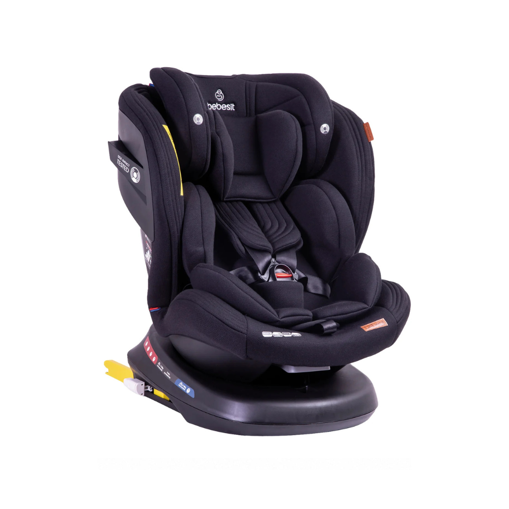 Silla de Auto Convertible Isofix Supra 360º Premium - Negro | Bebesit