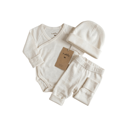 Conjunto Pilucho, Patitas y Gorro Origen - Natural | Noble Merino