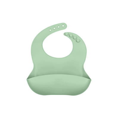 Babero de Silicona - Verde | Infanti