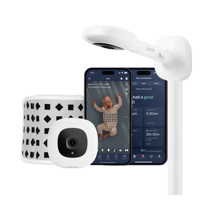 Monitor Inteligente para Bebé Nanit Pro + Soporte de Pared + Breathing Band| Nanit