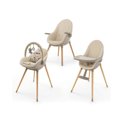 Silla de Comer Evolutiva 3 en 1 FINI UP - Beige | Kinderkraft