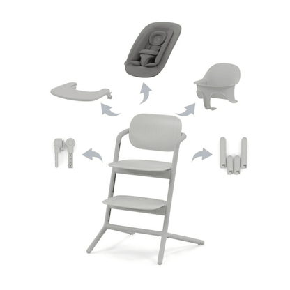 Silla de Comer Evolutiva Lemo - 4 en 1 - Suede Grey | CYBEX
