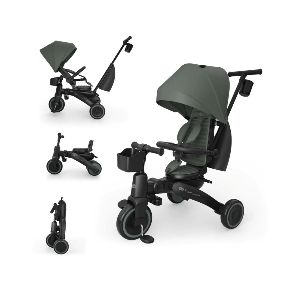 Triciclo Multifuncional 6 en 1  Jazz 3 - Green | Kinderkraft