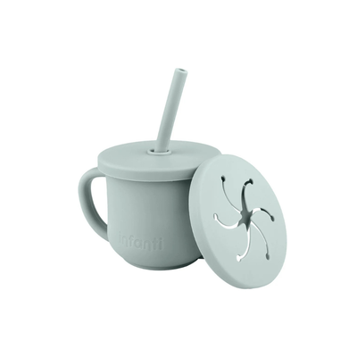 Vaso 2 En 1 Con Asas - Azul | Infanti
