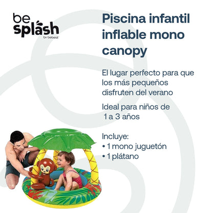 Piscina Infantil Inflable Selva Parasol Be Splash | Bebesit