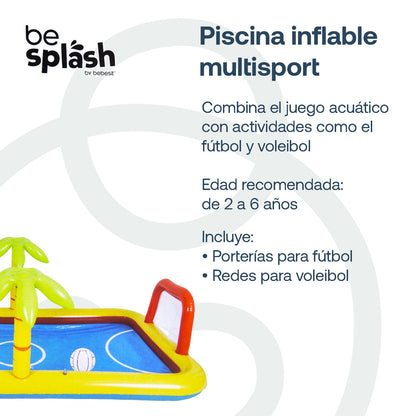 Piscina Centro de Juegos Futbol Voley Multicancha Be Splash | Bebesit