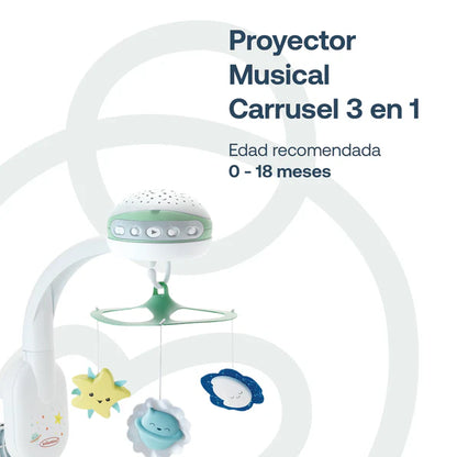 Móvil Proyector Musical 3 en 1 - Verde