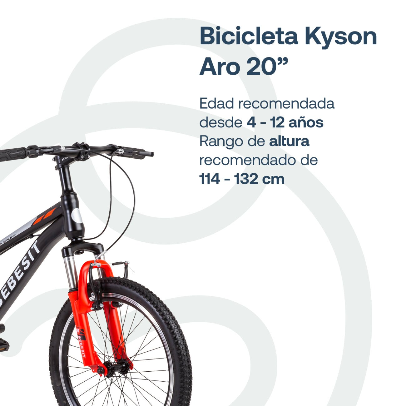 Bicicleta Infantil  Kyson - Aro 20 - Roja | Bebesit