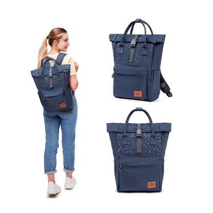 Moonpack Maternity and Stroller Backpack - Confetti Denim