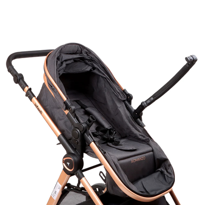 Coches Travel System Romanzo X1-D - Black | Infant