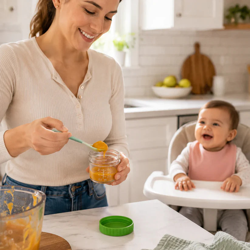 Pack de 6 Contenedores de Vidrio 118 ml| The Baby Nation