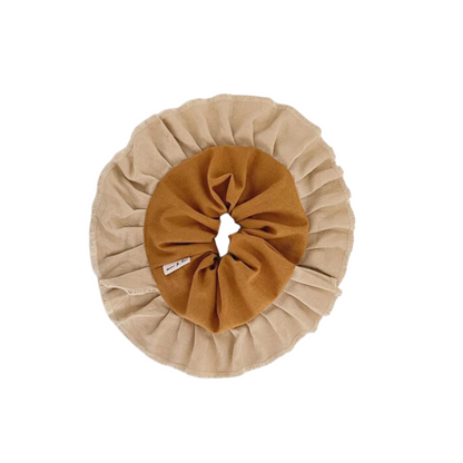 Collet Scrunchie - Lino Camel