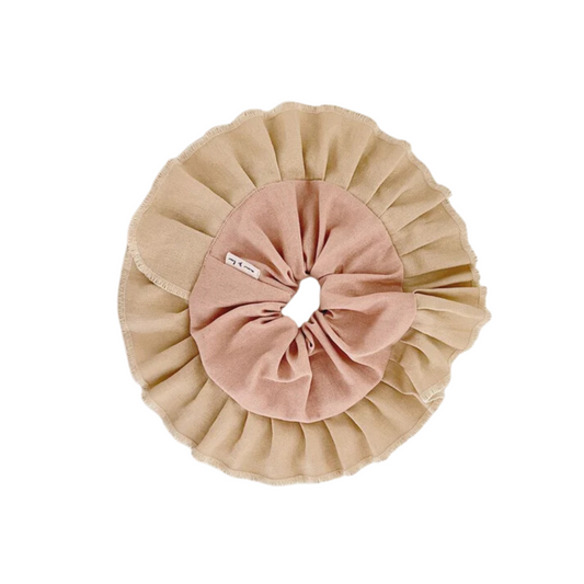 Collet Scrunchie - Old Pink Linen