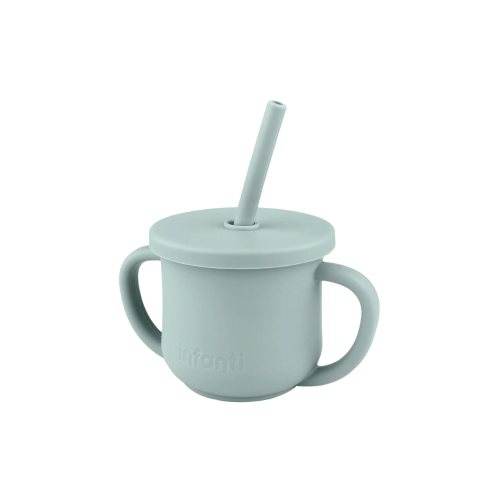 Vaso 2 En 1 Con Asas - Azul | Infanti