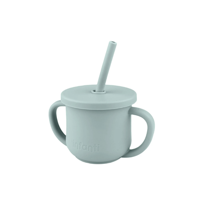 Vaso 2 En 1 Con Asas - Azul | Infanti