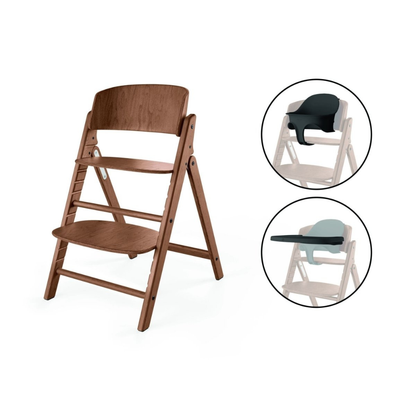 Silla de Comer Evolutiva Click & Fold 3 en 1 - All Natural Dark | CYBEX