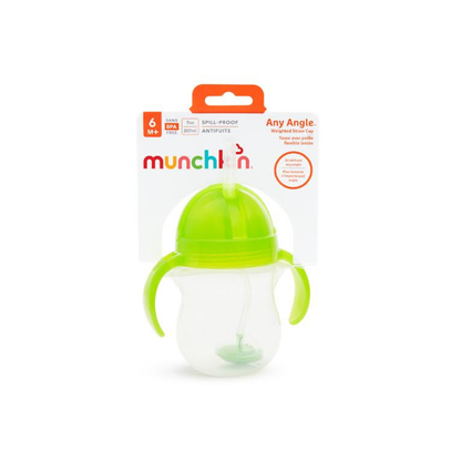 Vaso Antiderrame Weighted con Asas - Verde | Munchkin