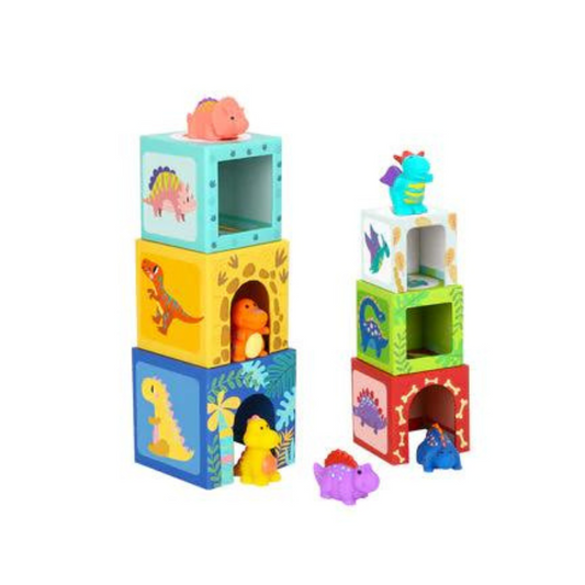 Cubos de Apilar - Dinosaurios | Tooky Toy