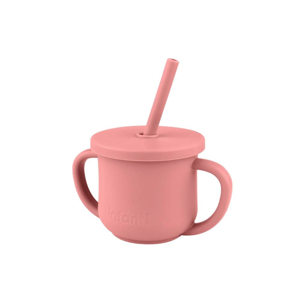 Vaso 2 En 1 Con Asas - Rojo | Infanti