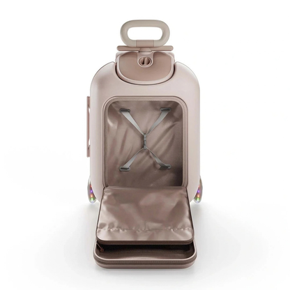 Maleta Infantil 2 en 1 con Asiento Cabby - Rose Gold | Kinderkraft