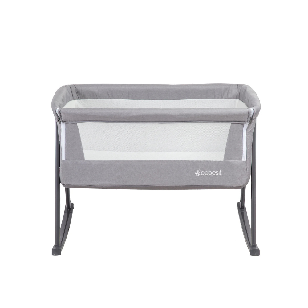 Cuna Moisés Balancín con Mosquitero - Gris | Bebesit
