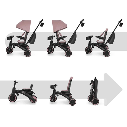 Triciclo Multifuncional 6 en 1  Jazz 3 - Pink | Kinderkraft